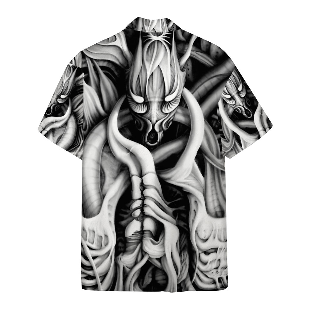 Gearhumans 3D Alien Predator Custom Hawaii Shirt GO30062117 Hawai Shirt