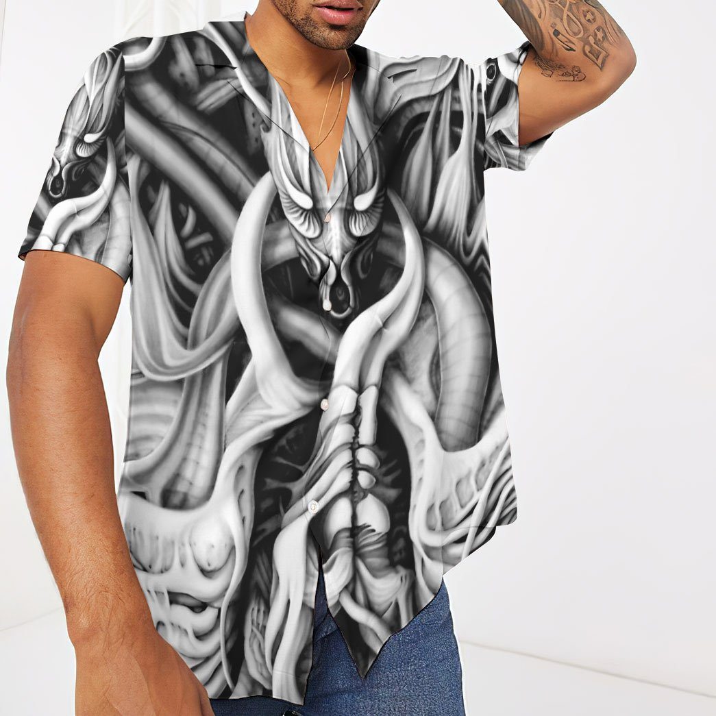Gearhumans 3D Alien Predator Custom Hawaii Shirt GO30062117 Hawai Shirt