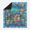 Gearhumans 3D Amazing Great Turtle Ocean Life Custom Quilt Blanket GW0507217 Quilt Quilt Twins