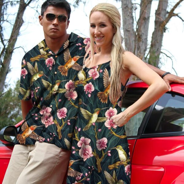 Gearhumans 3D Amazing Hummingbirds Custom Sleeveless Beach Dress GS02062130 Beach Dress 