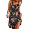 Gearhumans 3D Amazing Hummingbirds Custom Sleeveless Beach Dress GS02062130 Beach Dress Beach Dress S