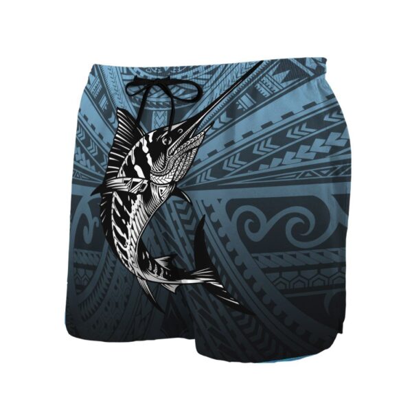 Gearhumans 3D Amazing Polynesian Go Fishing Marlin Custom Beach Short GS0507212 Men Shorts