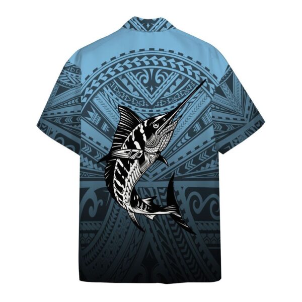 Gearhumans 3D Amazing Polynesian Go Fishing Marlin Custom Short Sleeve Shirt GS0507211 Hawai Shirt