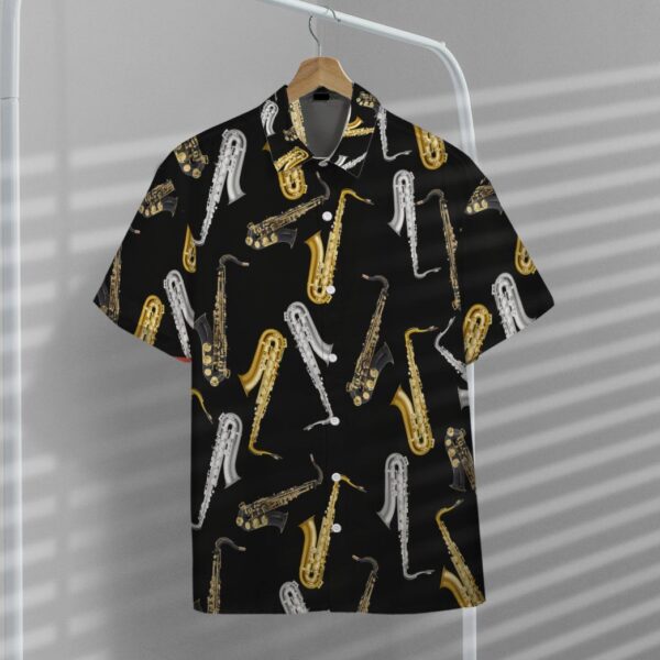 Gearhumans 3D Amazing Saxophone Custom Hawaii Shirt GO18052120 Hawai Shirt 