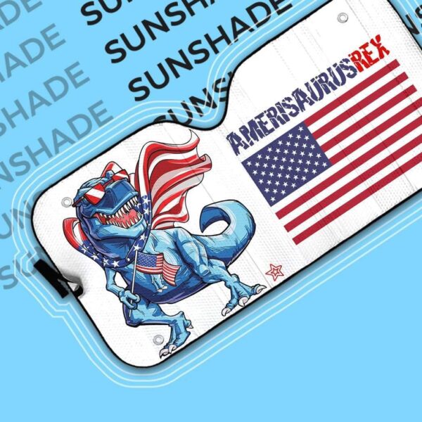 gearhumans 3D Ameri Saurus Custom Car Auto Sunshade GL26059 Auto Sunshade 