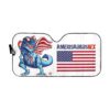 gearhumans 3D Ameri Saurus Custom Car Auto Sunshade GL26059 Auto Sunshade 57''x27.5''