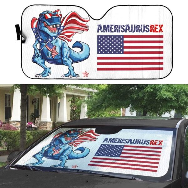 gearhumans 3D Ameri Saurus Custom Car Auto Sunshade GL26059 Auto Sunshade 