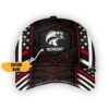 Gearhumans 3D American Bass Fishing Custom Name Classic Cap GW050422 Cap Cap