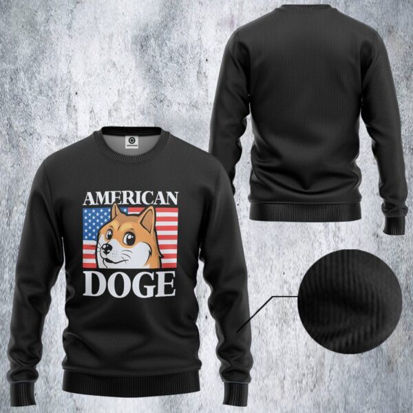 Gearhumans 3D American Doge Custom Tshirt Hoodie Apparel GO24052108 3D Apparel