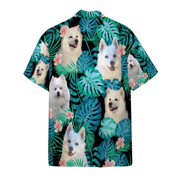 Gearhumans 3D American Eskimo Dog Summer Custom Short Sleeve Shirt GW1905215 Hawai Shirt