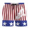 Gearhumans 3D American Flag Boxing Custom Beach Shorts Swim Trunks GW27055 Men Shorts Men Shorts S