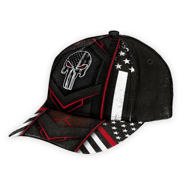 Gearhumans 3D American Flag SKull Custom Name Cap GW020416 Cap