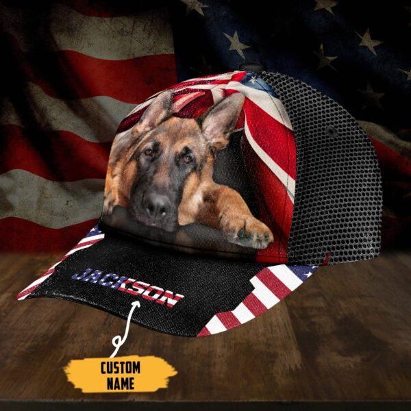 Gearhumans 3D American German Shepherd Custom Name Classic Cap GW050416 Cap