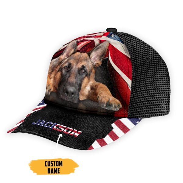 Gearhumans 3D American German Shepherd Custom Name Classic Cap GW050416 Cap