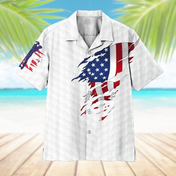 Gearhumans 3D American Golf Hawaii Shirt ZK0505212 Hawai Shirt