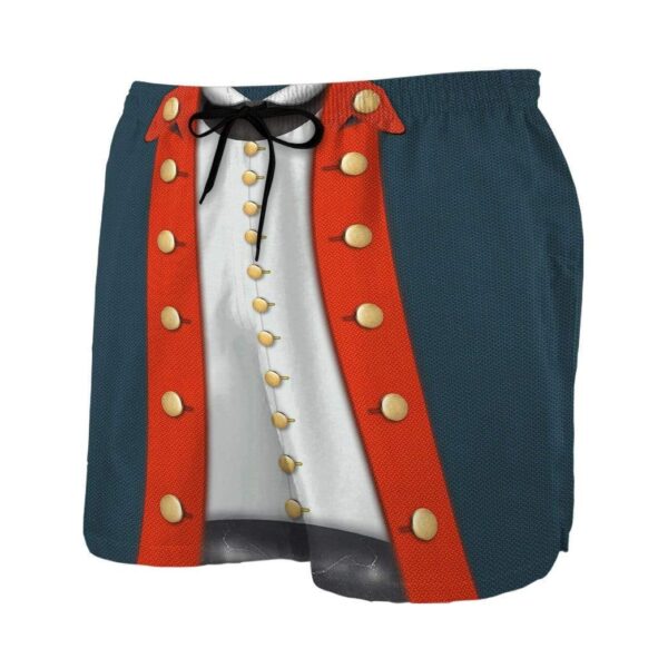 Gearhumans 3D American Revolutionary War Custom Beach Shorts Swim Trunks GV100714 Men Shorts