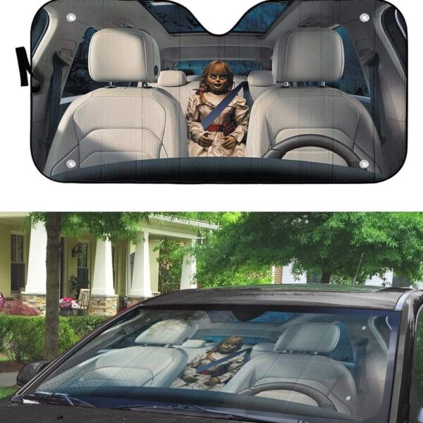gearhumans 3D Annabelle Custom Car Auto Sunshade GV030819 Auto Sunshade 