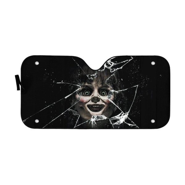 gearhumans 3D Annabelle Horror Custom Car Auto Sunshade GV030820 Auto Sunshade 57''x27.5'' 