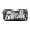 gearhumans 3D Arctic Custom Car Auto Sunshade GS23069 Auto Sunshade 57''x27.5''