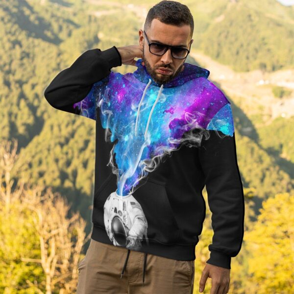 Gearhumans 3D Astronaut Galaxy Custom Tshirt Hoodie Apparel GW1105212 3D Apparel 