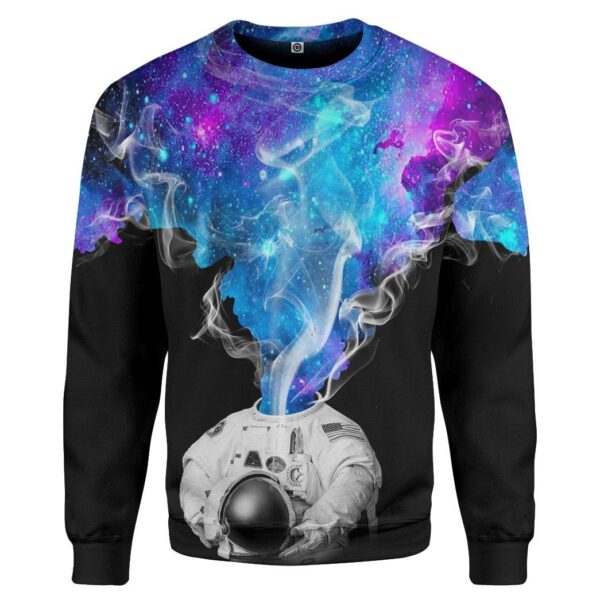 Gearhumans 3D Astronaut Galaxy Custom Tshirt Hoodie Apparel GW1105212 3D Apparel Long Sleeve S