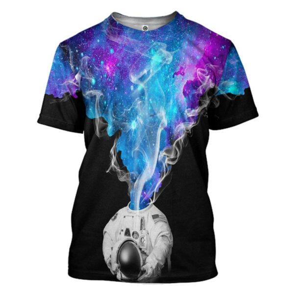 Gearhumans 3D Astronaut Galaxy Custom Tshirt Hoodie Apparel GW1105212 3D Apparel T-Shirt S 