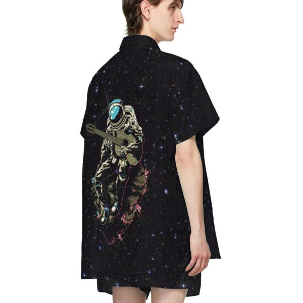 Gearhumans 3D Astronaut Playing The Guitar Custom Hawaii Shirt GO11052127 Hawai Shirt