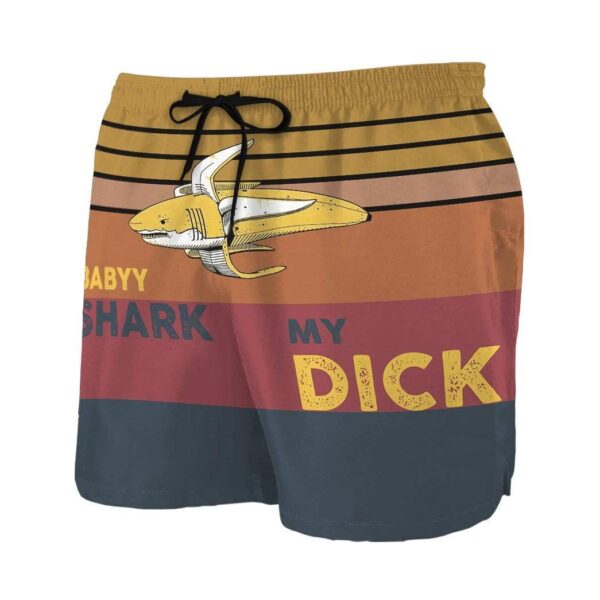 Gearhumans 3D Baby Shark My Dick Custom Beach Shorts Swim Trunks GN28073 Men Shorts