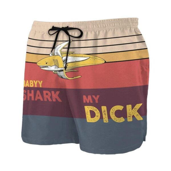 Gearhumans 3D Baby Shark My Dick Custom Beach Shorts Swim Trunks GN28074 Men Shorts