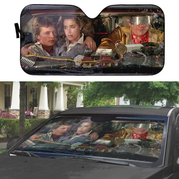 gearhumans 3D Back To The Future Custom Car Auto Sunshade GL27078 Auto Sunshade