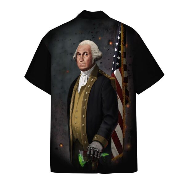 Gearhumans 3D Badassery George Washington Custom Short Sleeve Shirt GW3006217 Hawai Shirt