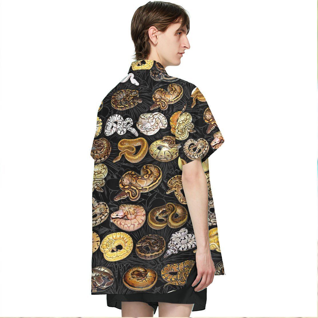 Gearhumans 3D Ball Python Hawaii Shirt ZZ07045 Hawai Shirt