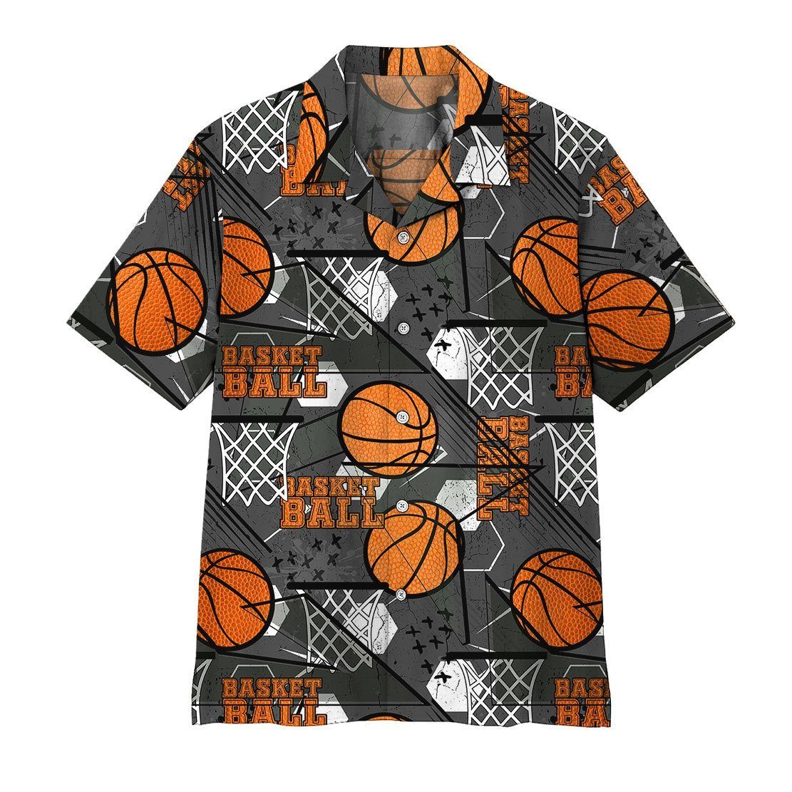 Gearhumans 3D Basketball Hawaii Shirt ZZ1205213 Hawai Shirt Short Sleeve Shirt S