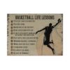 Gearhumans 3D Basketball Life Lessons With Lebron James Custom Canvas GO21052120 Canvas 1 Piece Non Frame M
