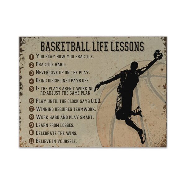 Gearhumans 3D Basketball Life Lessons With Lebron James Custom Canvas GO21052120 Canvas 1 Piece Non Frame M