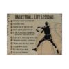 Gearhumans 3D Basketball Life Lessons With Micheal Jordan Custom Canvas GO21052121 Canvas 1 Piece Non Frame M
