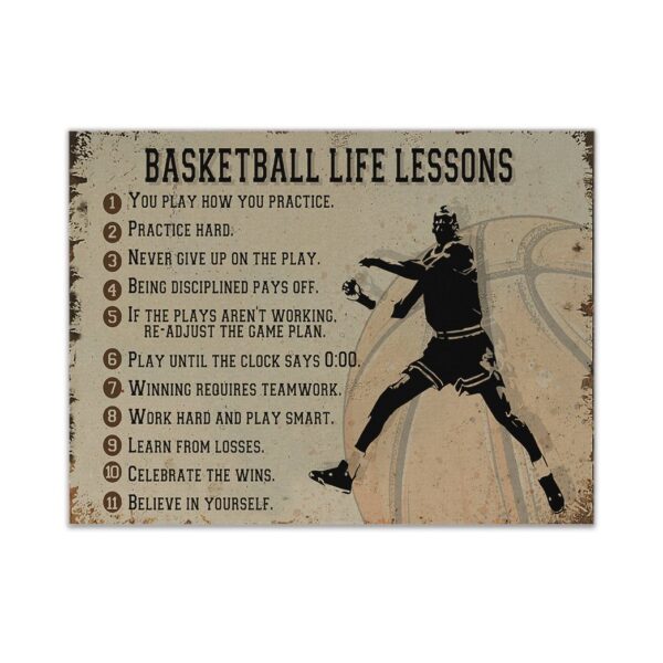 Gearhumans 3D Basketball Life Lessons With Micheal Jordan Custom Canvas GO21052121 Canvas 1 Piece Non Frame M
