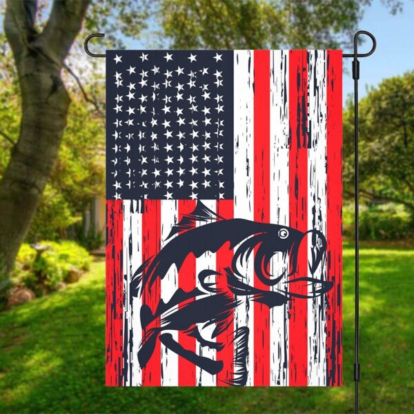 Gearhumans 3D Bass Fishing American Custom Flag GW0706217 House Flag 