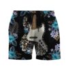 Gearhumans 3D Bass Guitar Hawaii Custom Beach Shorts Swim Trunks GS17052137 Men Shorts Men Shorts S