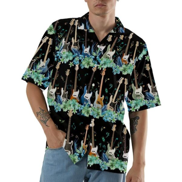 Gearhumans 3D Bass Guitar Hawaii Shirt ZZ13045 Hawai Shirt