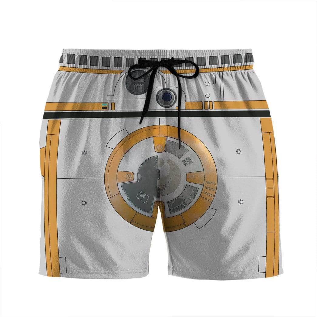 Gearhumans 3D BB8 Custom Beach Shorts Swim Trunks GL23077 Men Shorts Men Shorts S