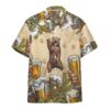 Gearhumans 3D Bear and Beer Custom Hawaii Shirt GS07072119 Hawai Shirt Hawai Shirt S