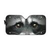 Gearhumans 3D Beautiful Eyes Of Raccoon Custom Sunshade GS01072110 Auto Sunshade 57''x27.5''