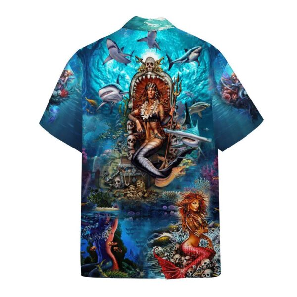 Gearhumans 3D Beautiful Mermaid In The Ocean Custom Short Sleeve Shirt GS1406217 Hawai Shirt