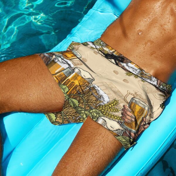 Gearhumans 3D Beer Custom Men Short GS06072118 Hawai Shirt