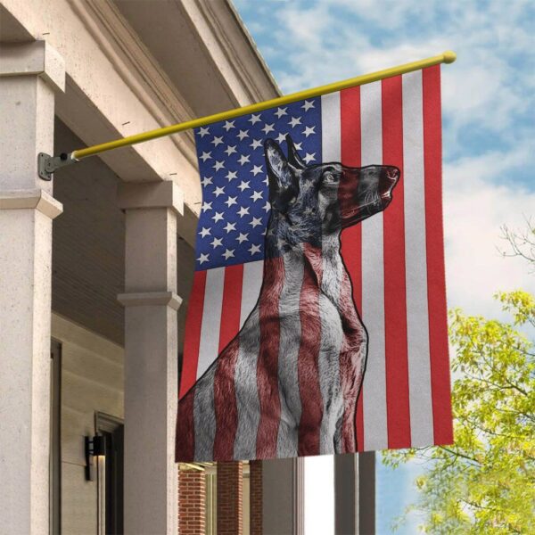 Gearhumans 3D Belgian Malinois Dog Custom House Flag GS26052130 House Flag