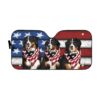 Gearhumans 3D Bernese USA Flag Custom Sunshade GW31052113 Auto Sunshade 57''x27.5''