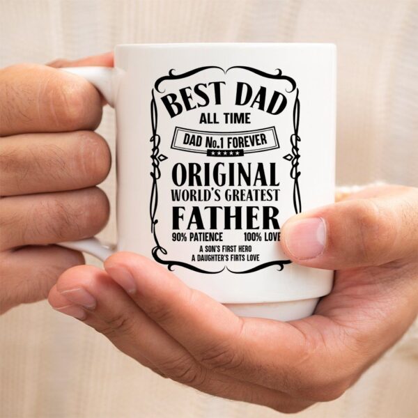Gearhumans 3D Best Dad All Time Mug ZK2105217 Mug 
