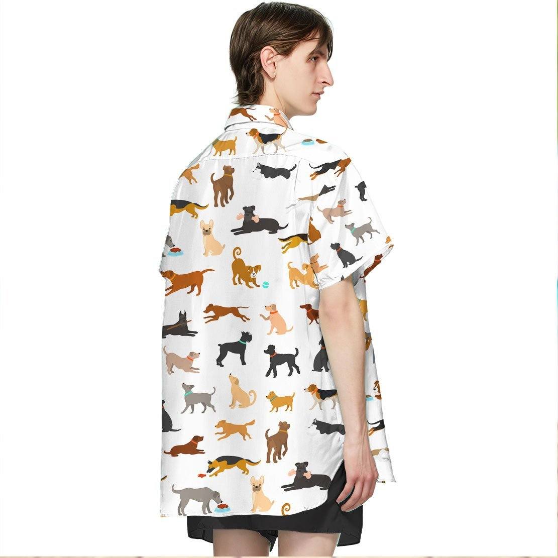 Gearhumans 3D Best Dog Dad Ever Hawaii Shirt ZK0705213 Hawai Shirt