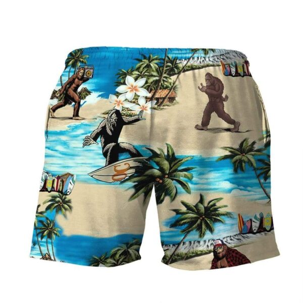 Gearhumans 3D Bigfoot Custom Beach Shorts Swim Trunks GV18083 Men Shorts